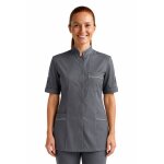 Isacco tunique de travail antigua grise � manche courte en polyester et coton