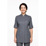 Isacco tunique de travail antigua grise � manche longue en polyester et coton