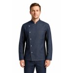 Isacco veste de chef belfast jean's bleu � manches longues 100% coton