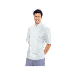 Isacco veste chef cuisinier blanche manches courtes roma