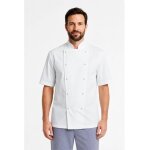 Isacco veste chef cuisinier blanche manches courtes roma