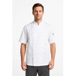 Isacco veste chef cuisinier extralight blanche manches courtes