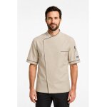 Isacco veste de chef dubai en lin 60% coton 40% lin