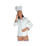 Isacco veste chef femme snaps blanc delicious 100% coton Isacco veste chef femme snaps blanc delicious 100% coton