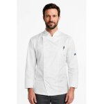 Isacco veste de chef helsinki blanche slim � manches longues superdry