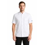 Isacco veste de chef koen blanche � manches courtes superdry