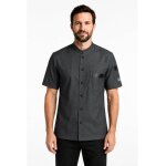 Isacco veste de chef koen jean's noir � manches courtes