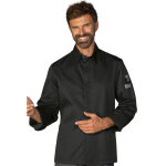 Isacco veste de chef manches longues chicago homme noire