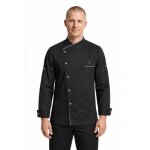 Isacco veste de chef manhattan noire � manche longues