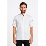 Isacco veste de chef sincler blanche � manches courtes