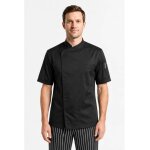 Isacco veste de chef tokyo slim noire � manches courtes superdry