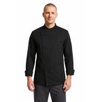 Isacco veste de chef tokyo slim noire � manches longues