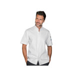 Isacco veste de chef sincler blanche � manches courtes
