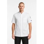 Isacco veste de chef unisexe � manches courtes bradford superdry blanche 100% polyester