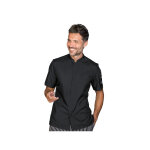 Isacco veste de chef unisexe � manches courtes bradford superdry noire 100% polyester