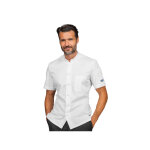 Isacco veste de chef koen blanche � manches courtes superdry