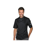 Isacco veste de chef tokyo slim noire � manches courtes superdry