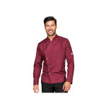Isacco veste de chef belfast bordeaux � manches longues