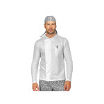 Isacco veste de chef unisexe  manches longues franklin blanche 100% polyester superdry