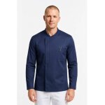 Isacco veste de chef unisexe � manches longues franklin bleue 100% polyester superdry