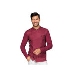 Isacco veste de chef unisexe � manches longues franklin bordeaux 100% polyester superdry