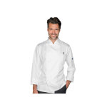 Isacco veste de chef helsinki blanche slim � manches longues superdry