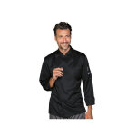 Isacco veste de chef helsinki noire slim � manches longues superdry
