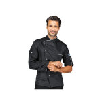 Isacco veste de chef unisexe superdry manhattan noire 100% polyester superdry