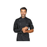 Isacco veste de chef manhattan noire � manche longues
