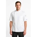 Isacco veste de cuisine blanche � manches courtes superdry