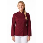 Isacco veste de cuisine femme bordeaux