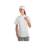 Isacco veste de cuisine femme � boutons pression 100% coton
