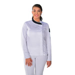 Isacco veste de cuisine femme miss chef blanche et noire
