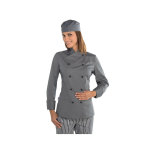 Isacco veste cuisine lady chef grise