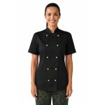 Isacco veste de cuisine noire pour femme tissu extra l�ger