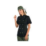 Isacco veste de cuisine noire pour femme tissu extra l�ger