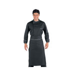 Isacco veste de cuisine bilbao noir et blanc polycoton � manches longues