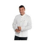 Isacco veste homme col mao coreana blanc 100% coton