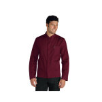 Isacco veste homme col mao tissu l�g� coreana bordeaux