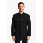Isacco veste major d' homme noir epaulettes tress�es