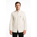 Isacco veste de service col mao cr�me 100% polyester