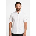 Isacco veste sincler satin blanc � manches courtes 100% coton