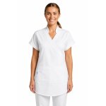 Kimono cache coeur blanc d'esth�ticienne isacco
