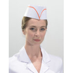 Mutexil calots papier jetable blanc et liser� rouge r�glable standard - boite de 100