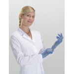 Mutexil gant vinyle poudr bleu - contact alimentaire non strile - boite de 100