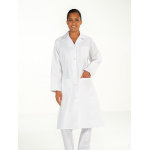 Les vtements professionnels made by mylookpro blouse blanche 100% coton femme manches longues madona ...