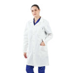Mylookpro blouse blanche unisexe 100% coton colombie