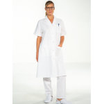 Snv blouse m�dicale 100% coton blanc manches courtes madona