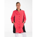 Snv blouse m�dicale manches 3 / 4 bicolore aliz�e rose / noir