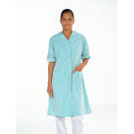 Snv blouse de travail femme manches longues ajustables ray� bleu lisa